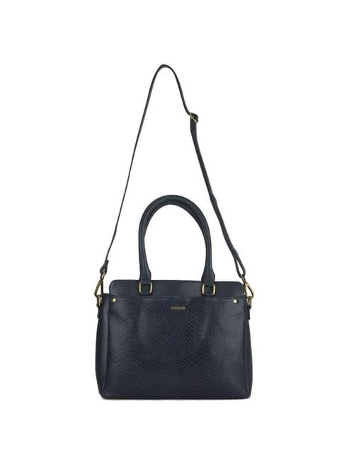 woodland navy textured large handbag