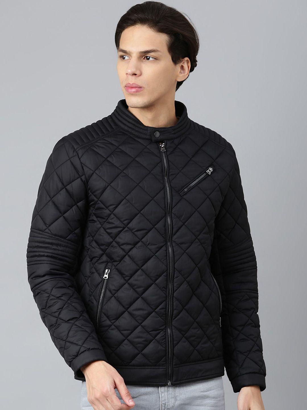 woodland stand collar quilted jacket