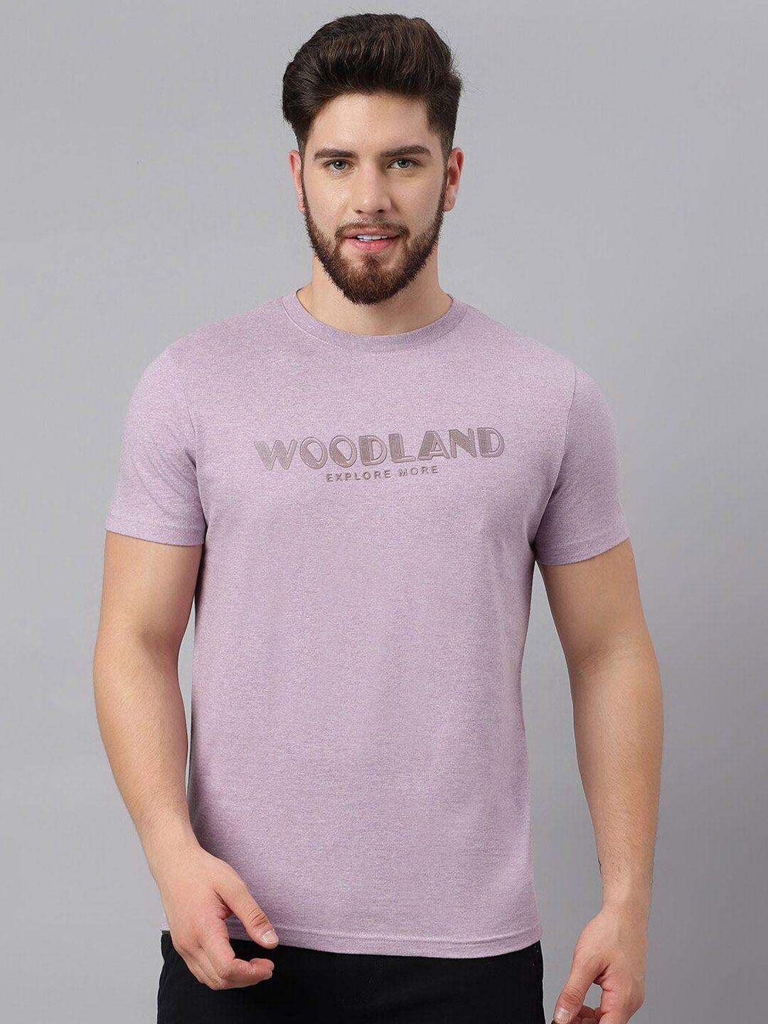 woodland typography printed pure cotton t-shirt