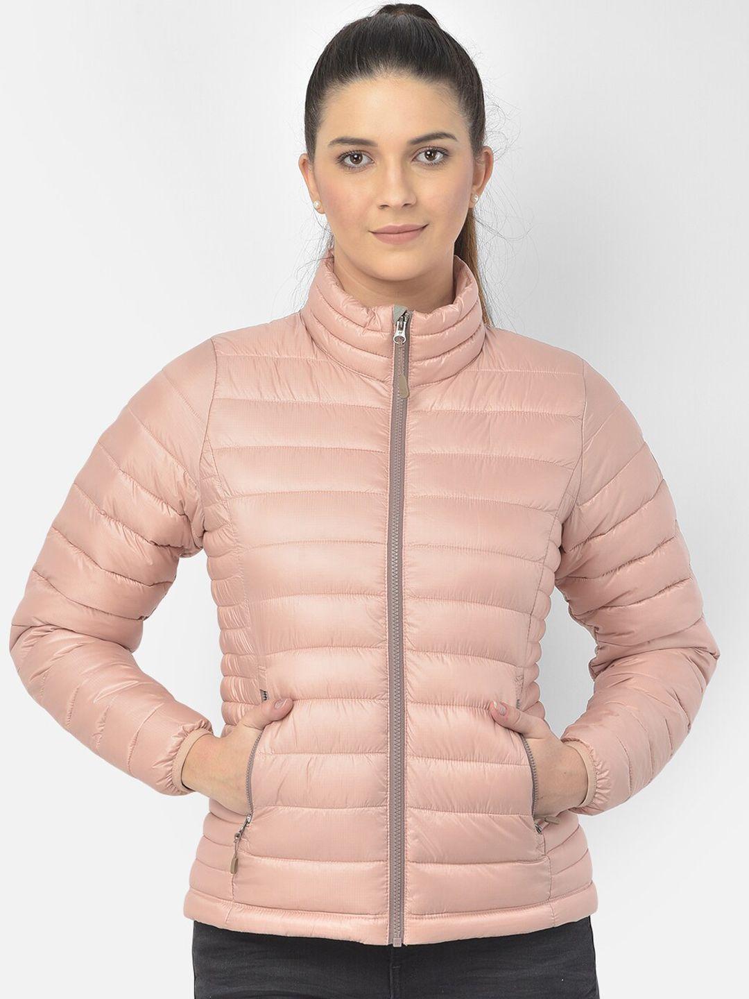woodland women nude coloured water resistant puffer jacket