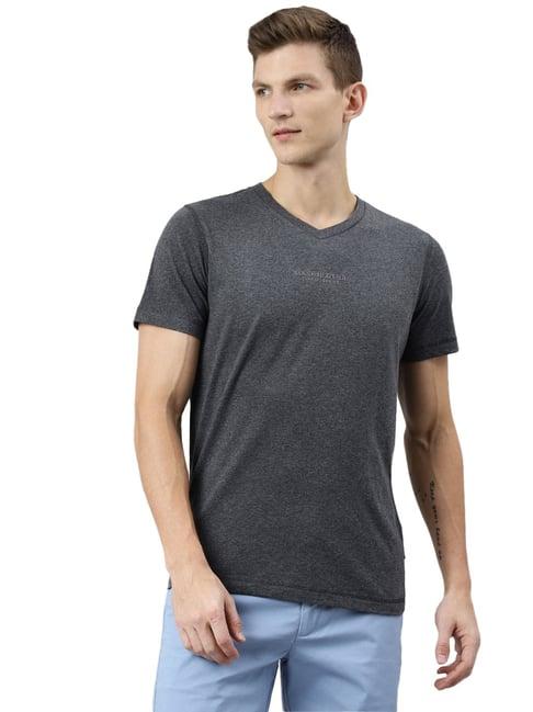 woods charcoal v-neck t-shirt