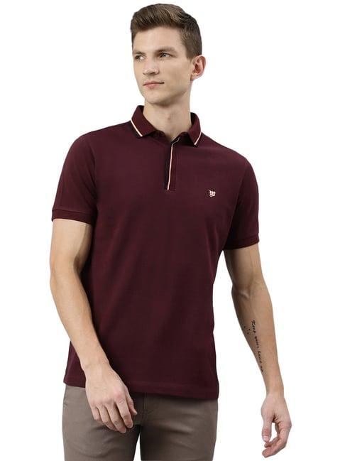 woods dark wine polo t-shirt