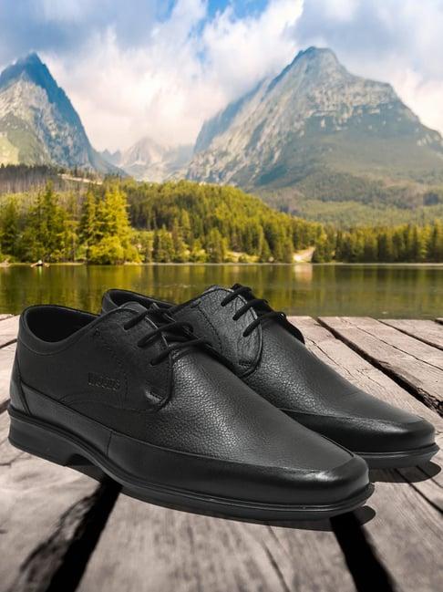 woods men's black derby shoes