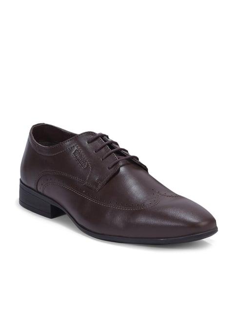 woods men's brown derby shoes