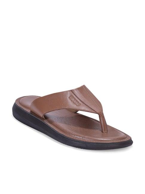 woods men's tan thong sandals