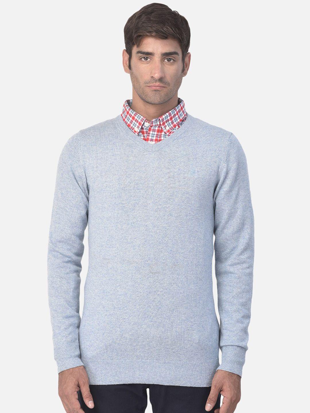 woods men blue woolen pullover