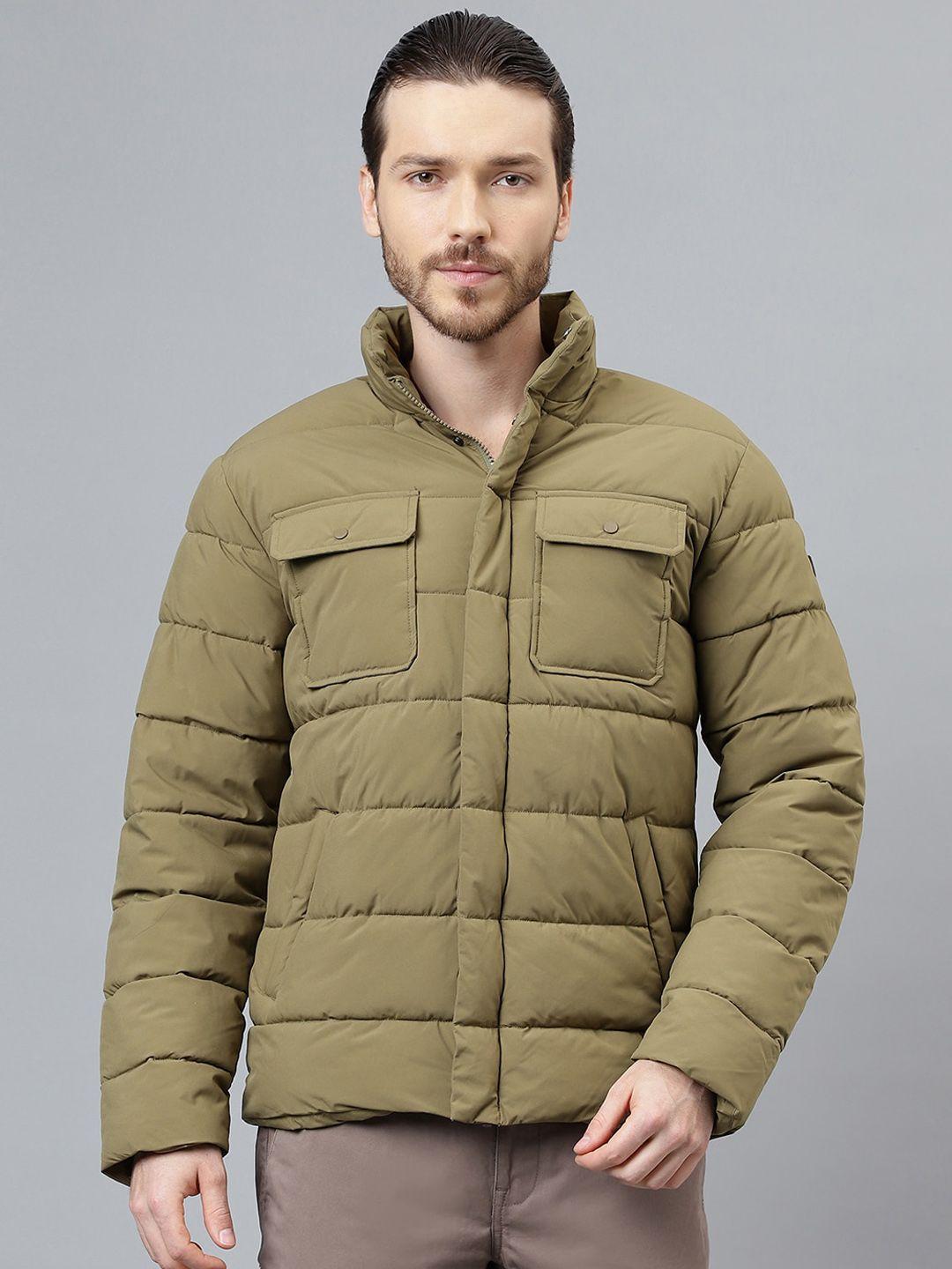 woods mock collar puffer jacket