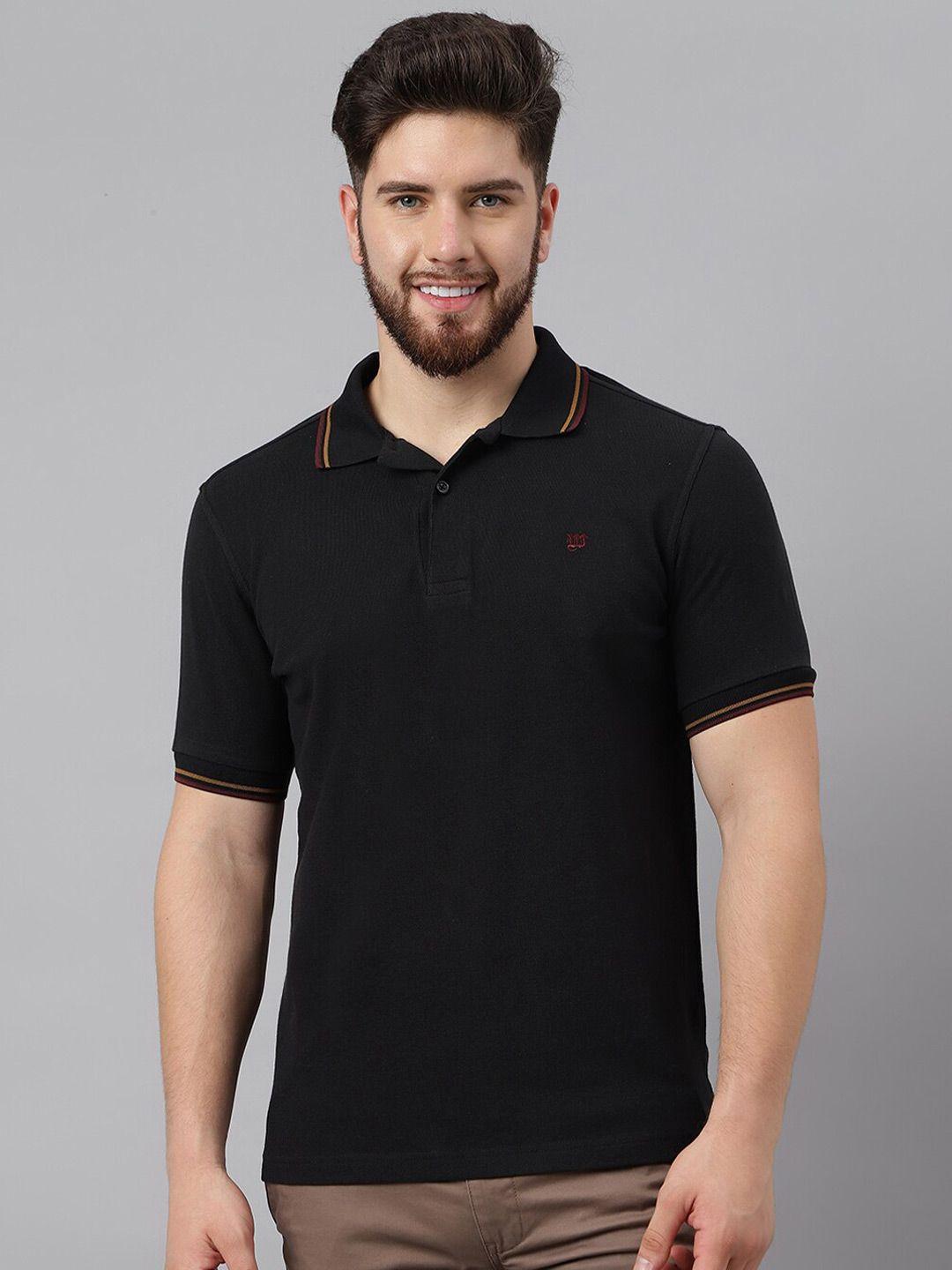 woods polo collar pure cotton t-shirt