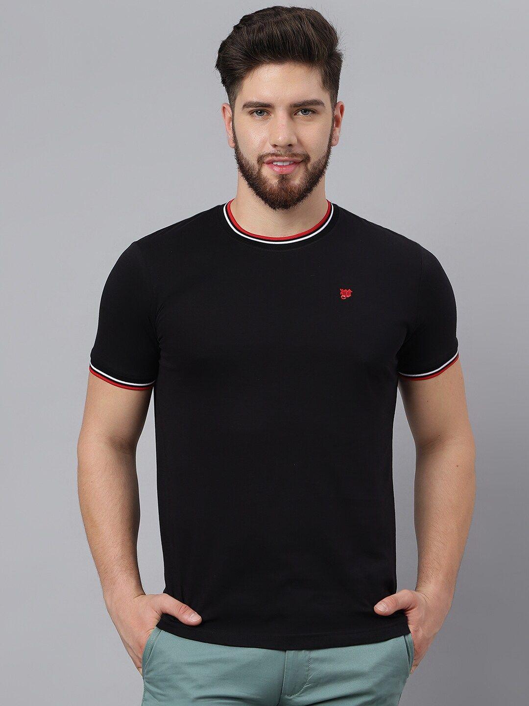 woods round neck pure cotton casual t-shirt