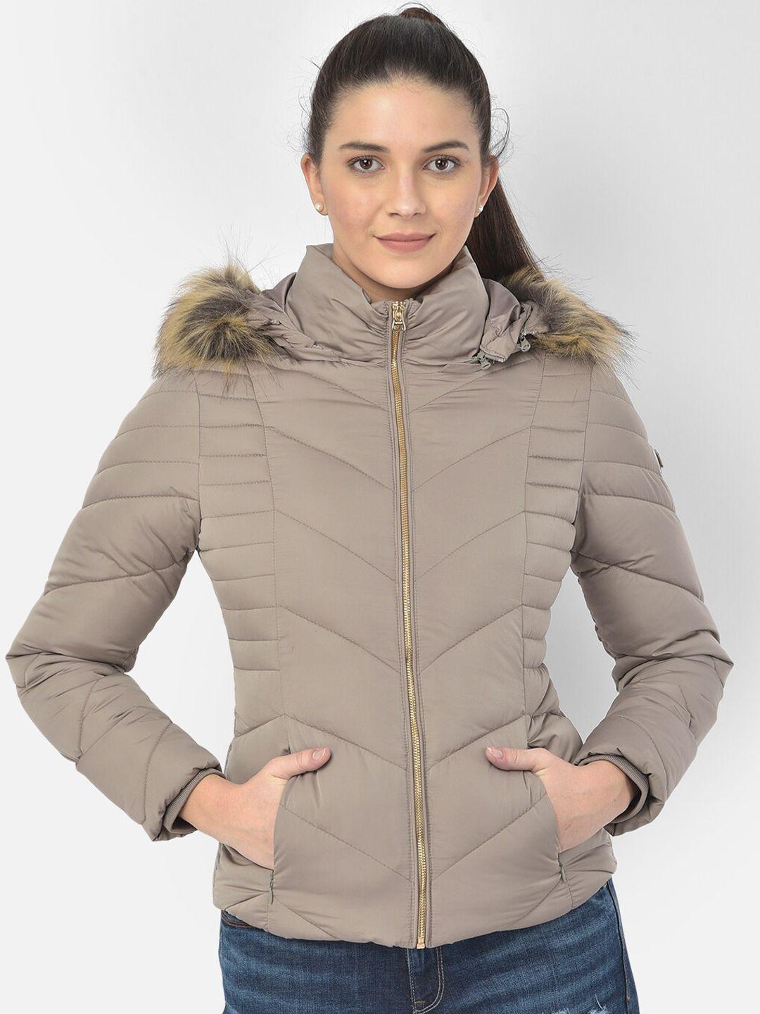 woods women grey water resistant parka jacket