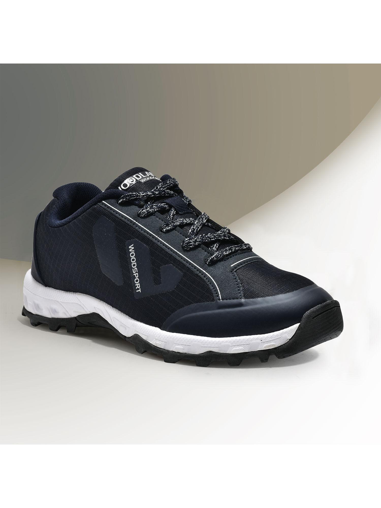 woodsport mens navy lace up sports shoes