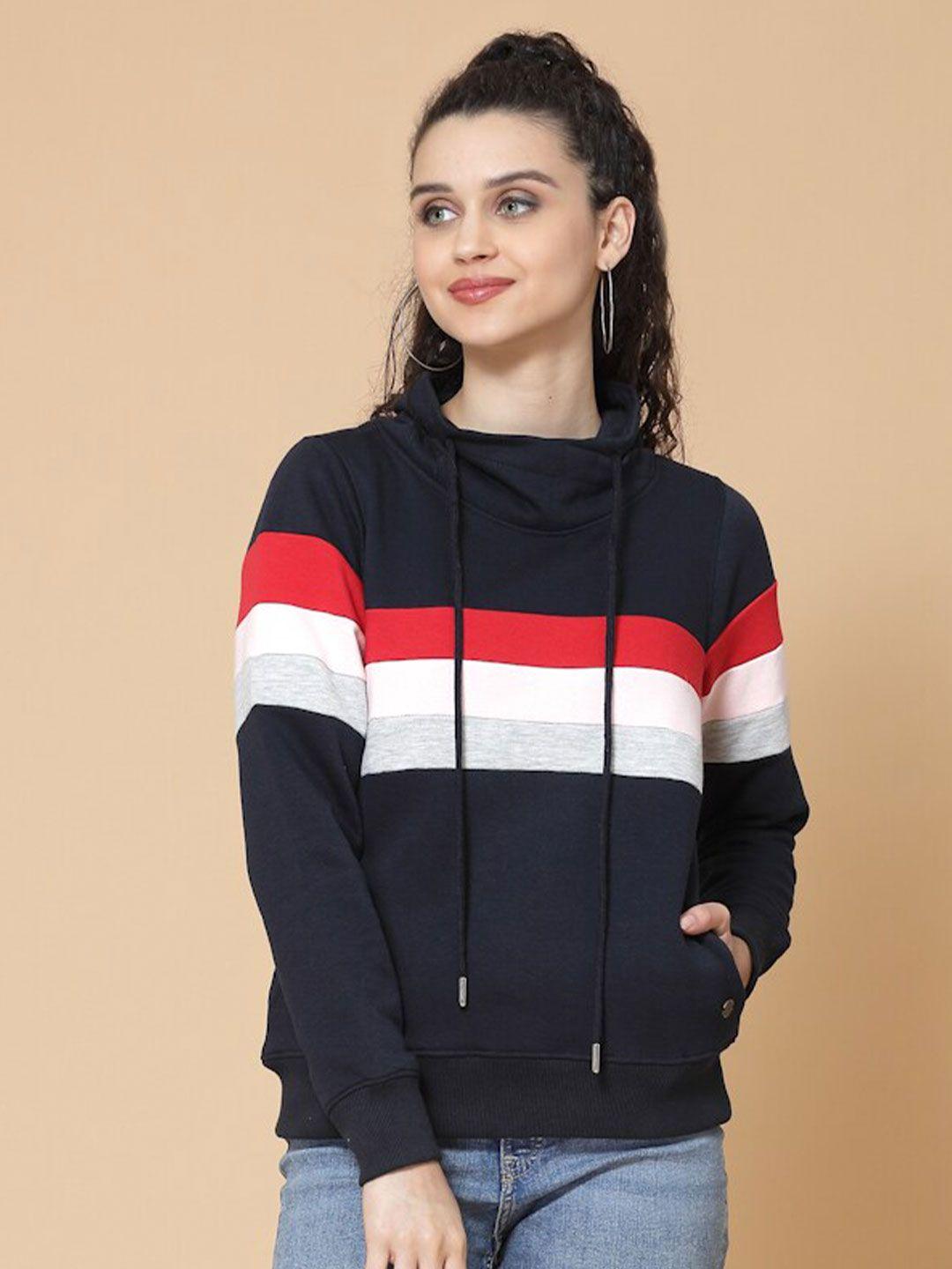 wool trees women striped cotton sweatshirt