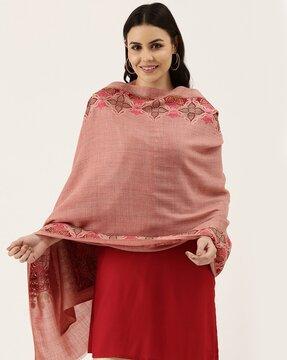 woolen embroidered shawl