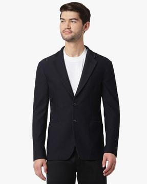 woolen regular fit blazer