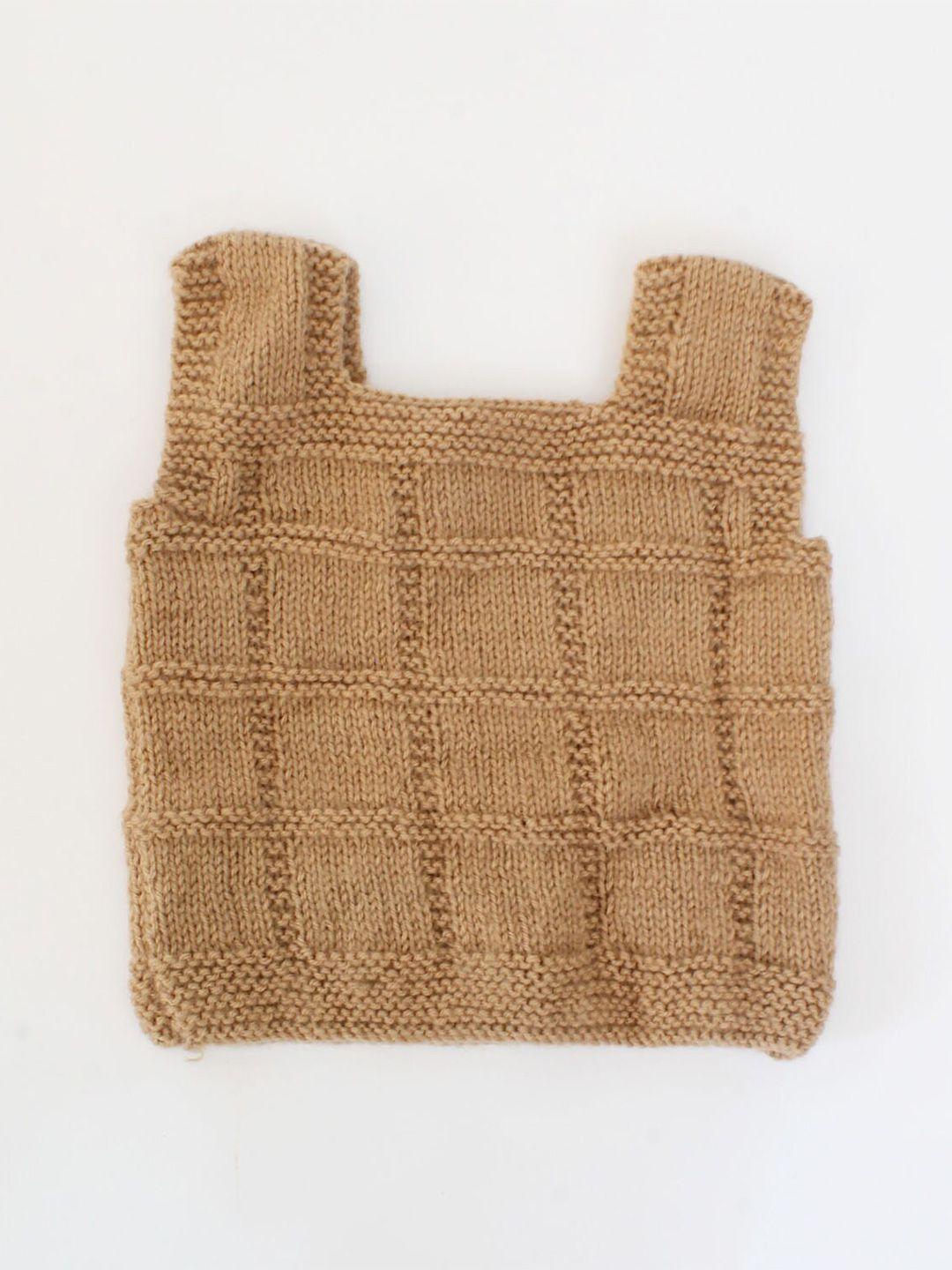 woonie kids cable knit sweater vest