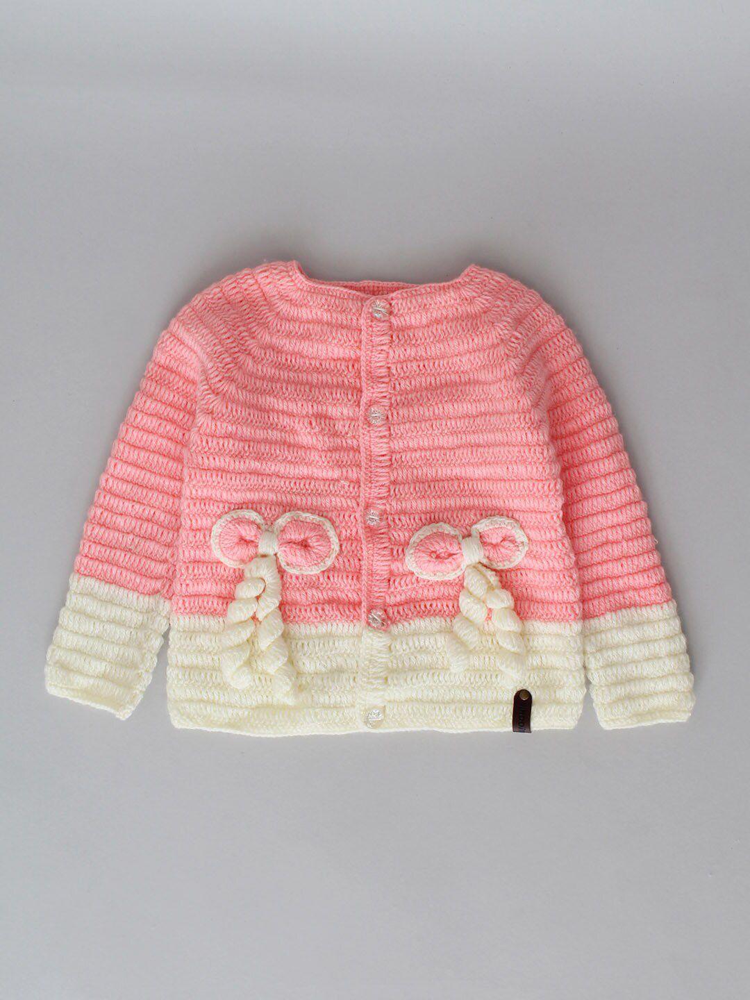 woonie kids embroidered acrylic cardigan