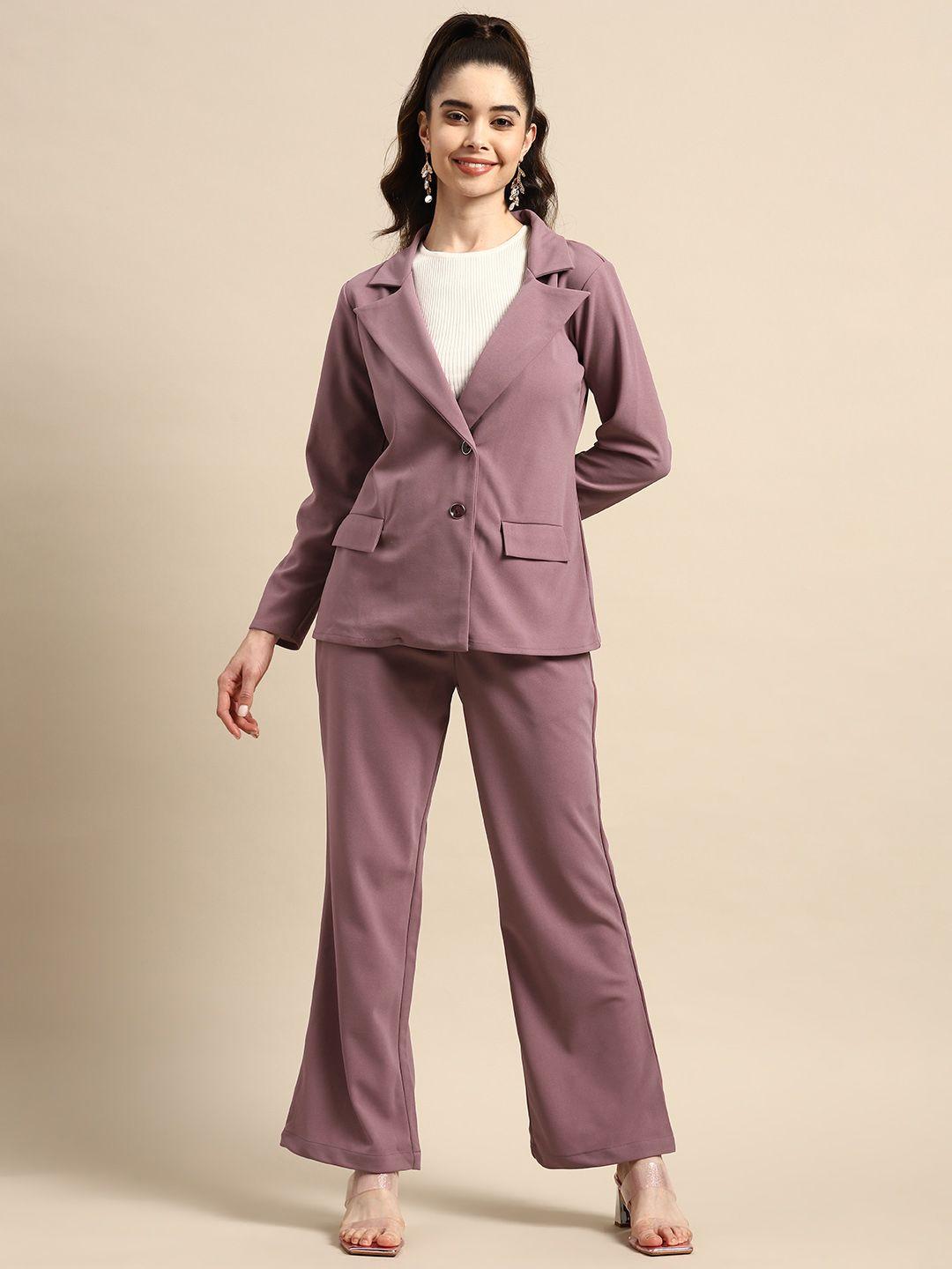 woowzerz women coat & trousers set