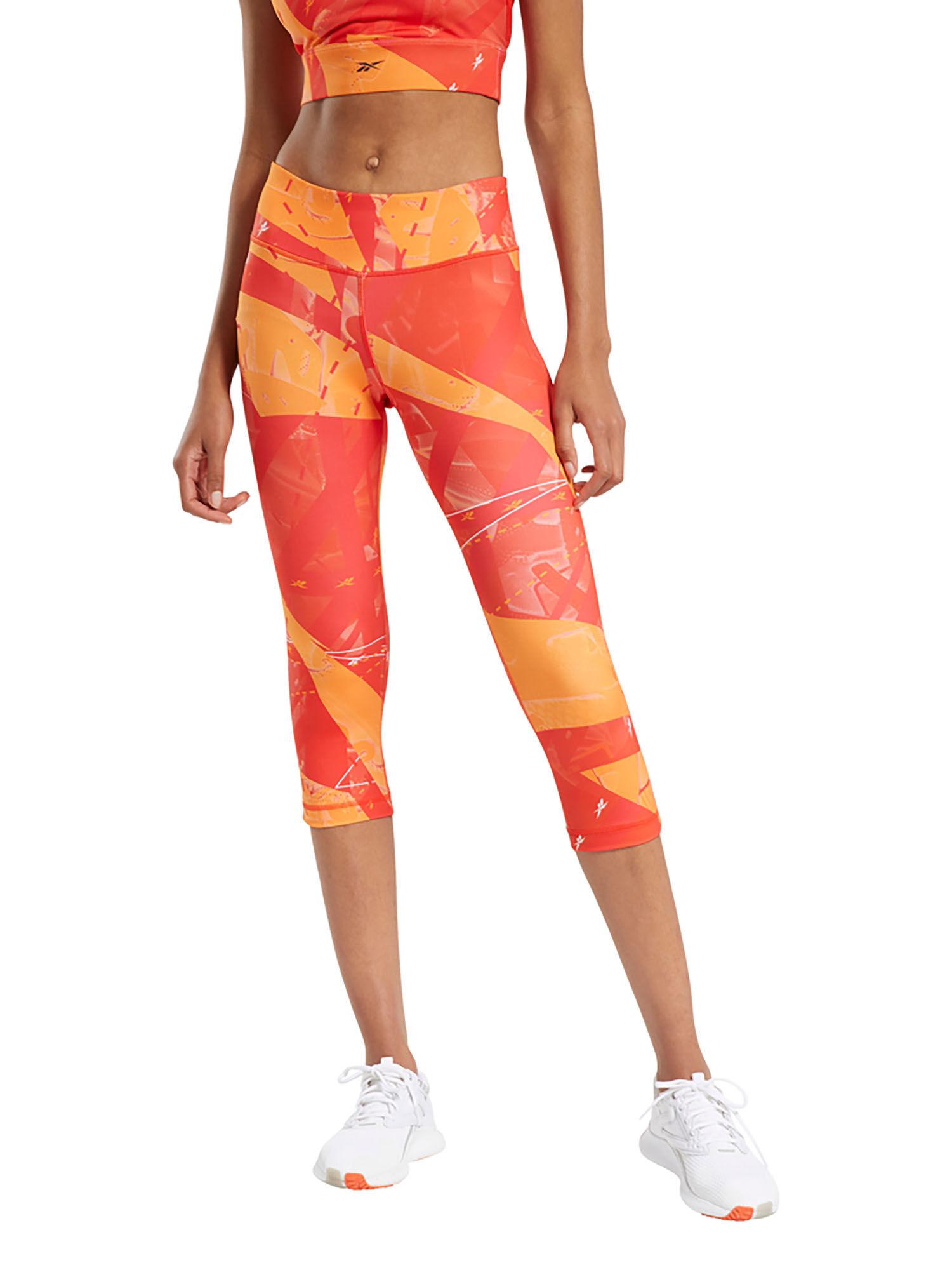 wor aop capri red training tights