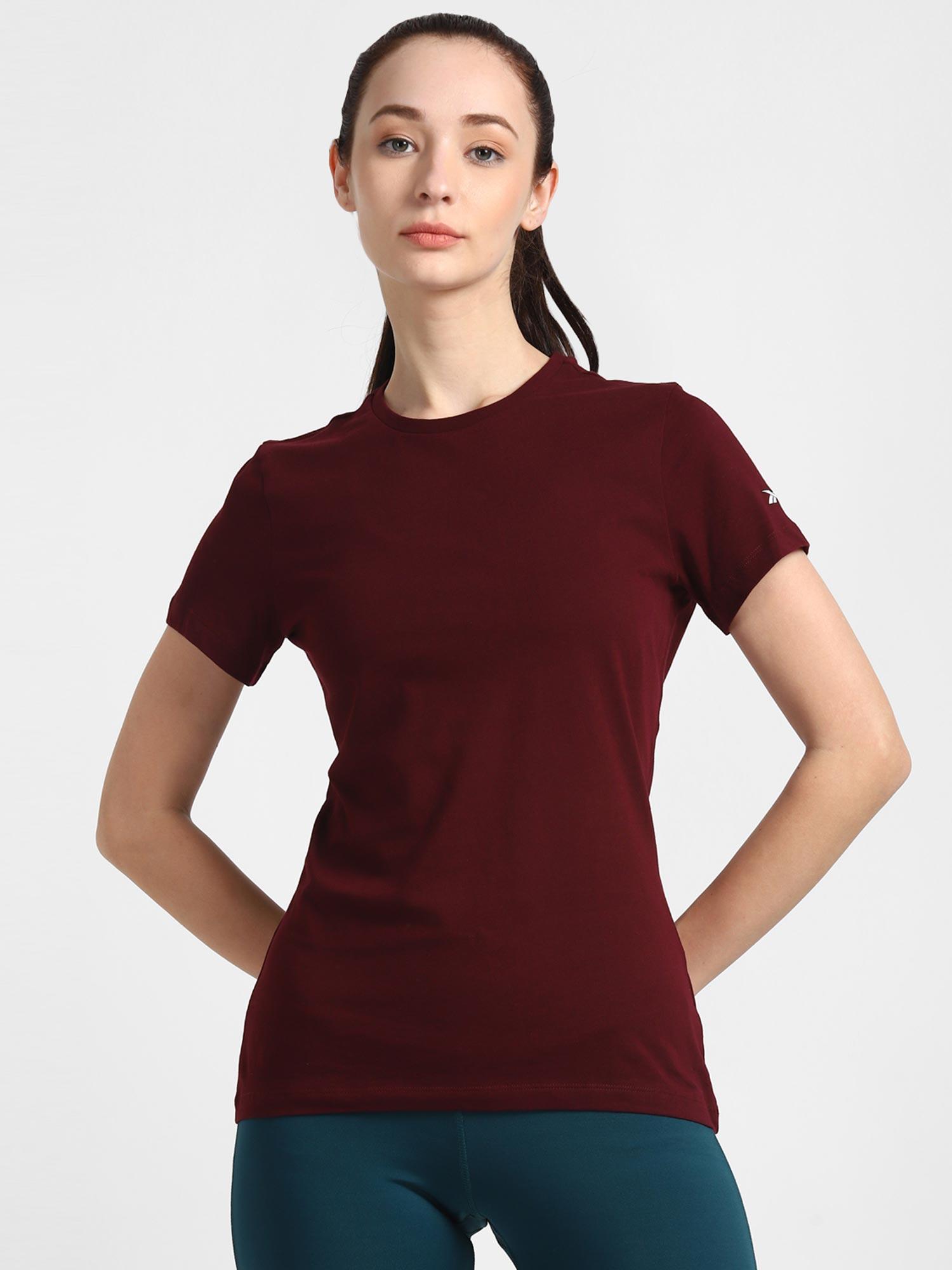 wor comm tee maroon/red training t-shirt