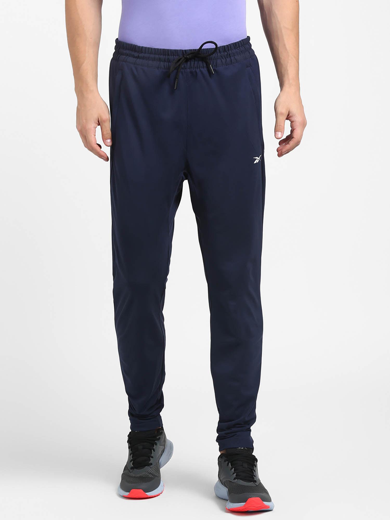 wor knit track pant blue training track pant