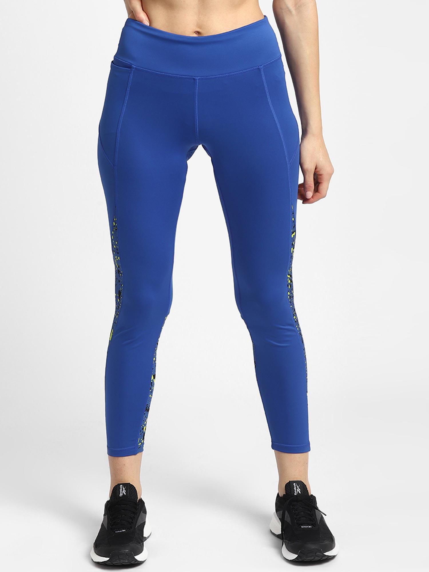 wor run aop tight blue running tights