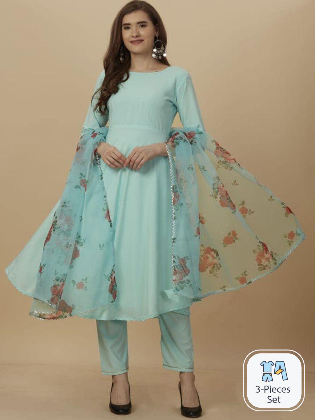 worivoc gotta patti kurta & trousers with dupatta