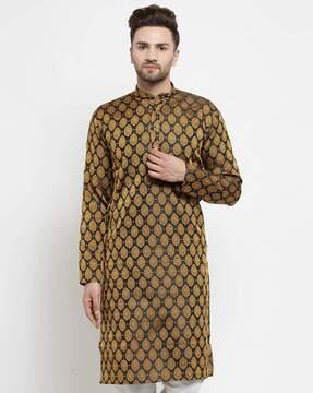 woven design long kurta
