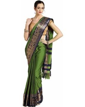 woven banarasi cotton silk saree