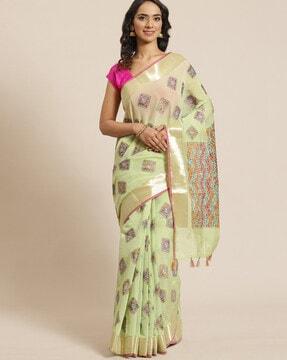 woven banarasi saree