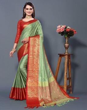 woven banarasi silk kanjivaram saree