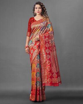 woven banarasi silk saree