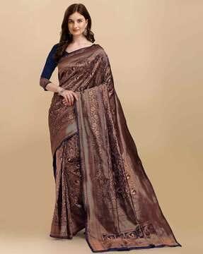 woven banarasi silk saree