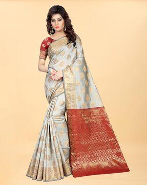 woven banarasi silk saree