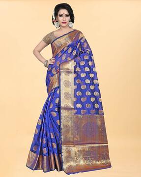 woven banarasi silk saree