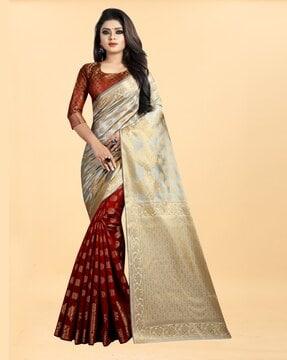 woven banarasi silk saree