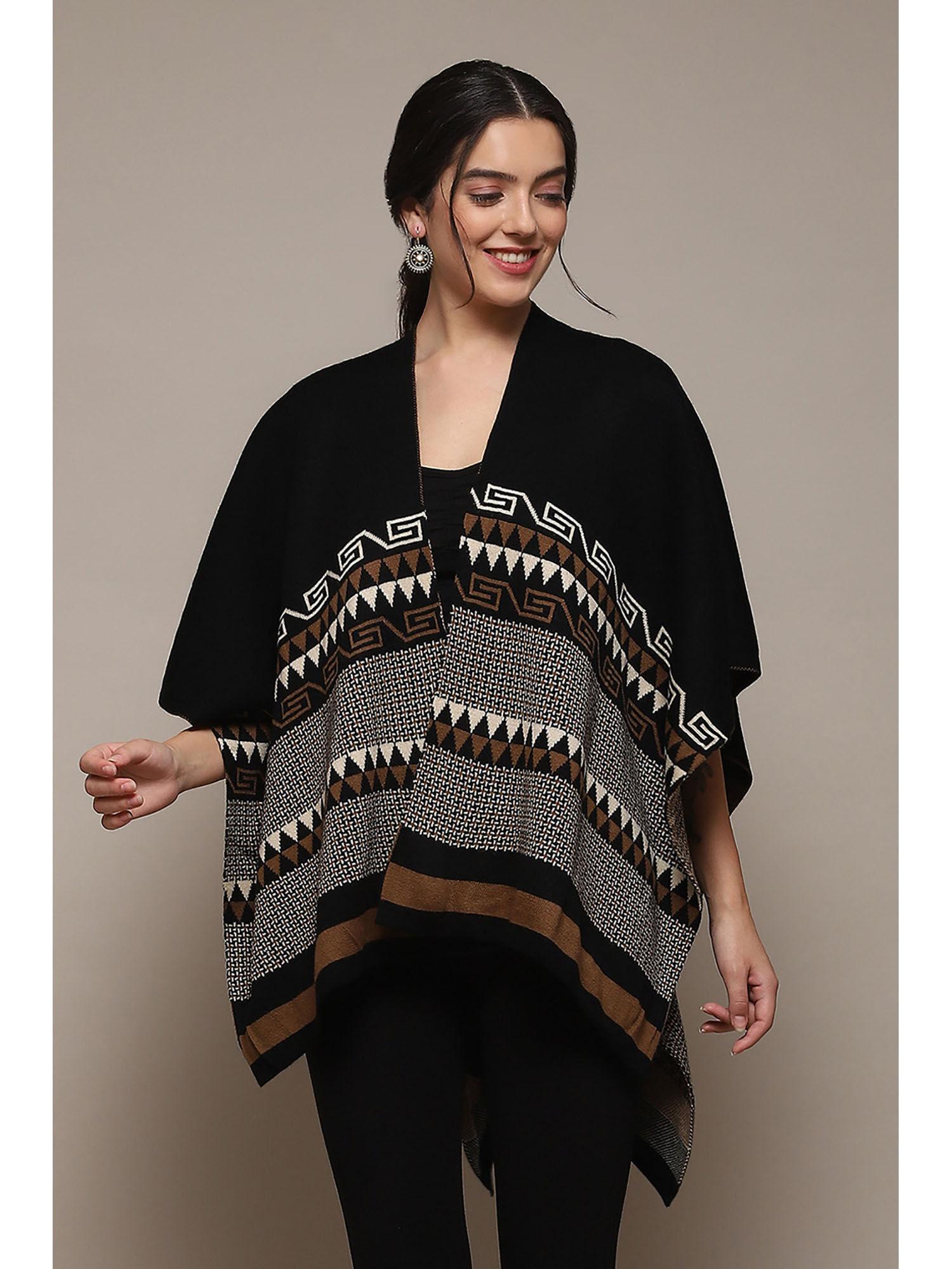 woven black cardigan shrug