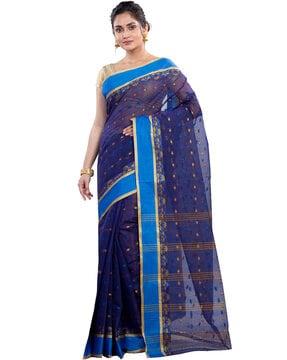 woven cotton handloom tant saree