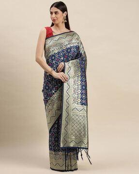 woven design traditional banarasi saree