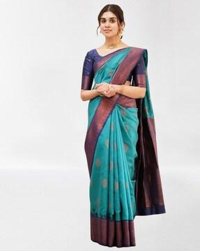 woven kanjivaram silk saree