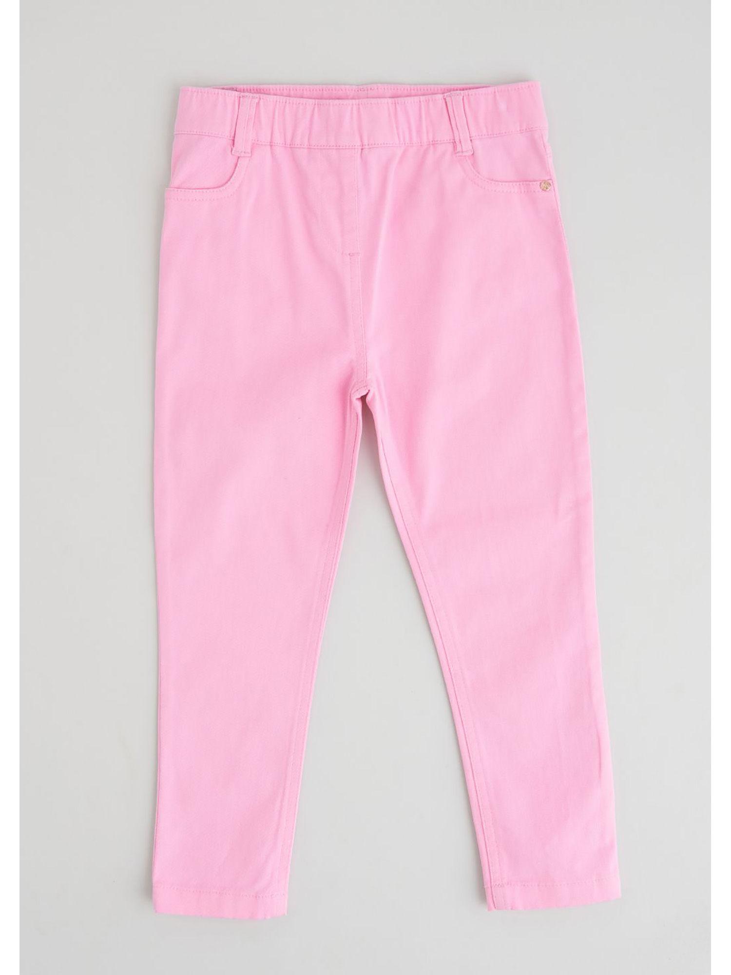 woven leggings - pink