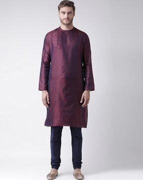 woven pattern long kurta