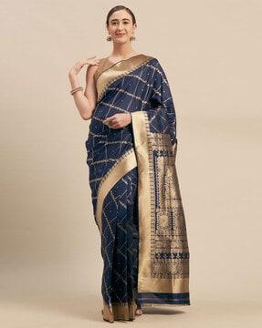 woven pattern traditional saree
