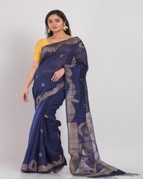 woven pure matka silk saree