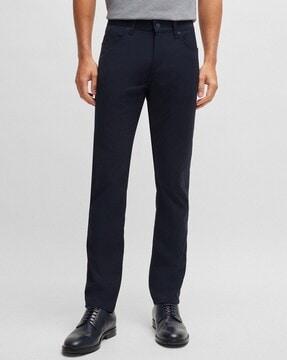 woven stretch material delaware slim-fit jeans