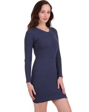 woven sweater dress