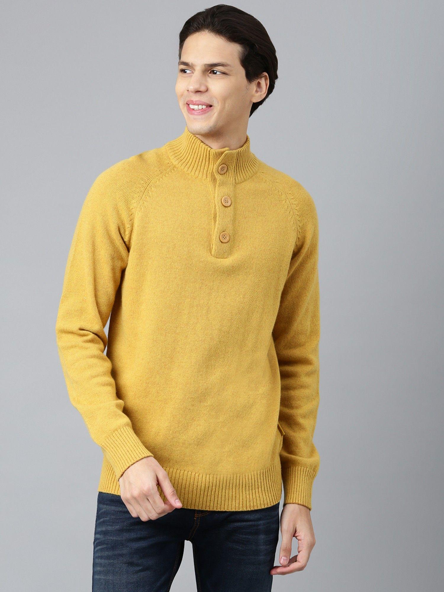woven sweater yellow