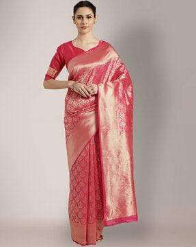 woven traditional saree