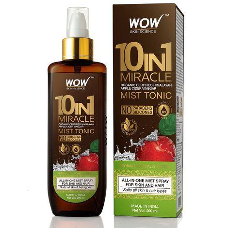 wow skin science 10-in-1 miracle apple cider vinegar mist tonic (200 ml)