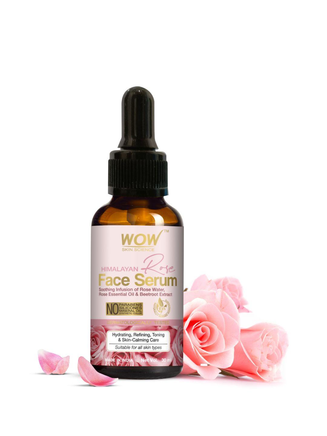 wow skin science brown himalayan rose face serum 30 ml