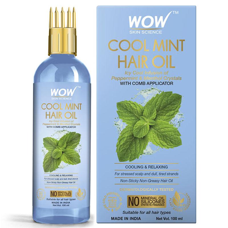 wow skin science cool mint hair oil(200ml)
